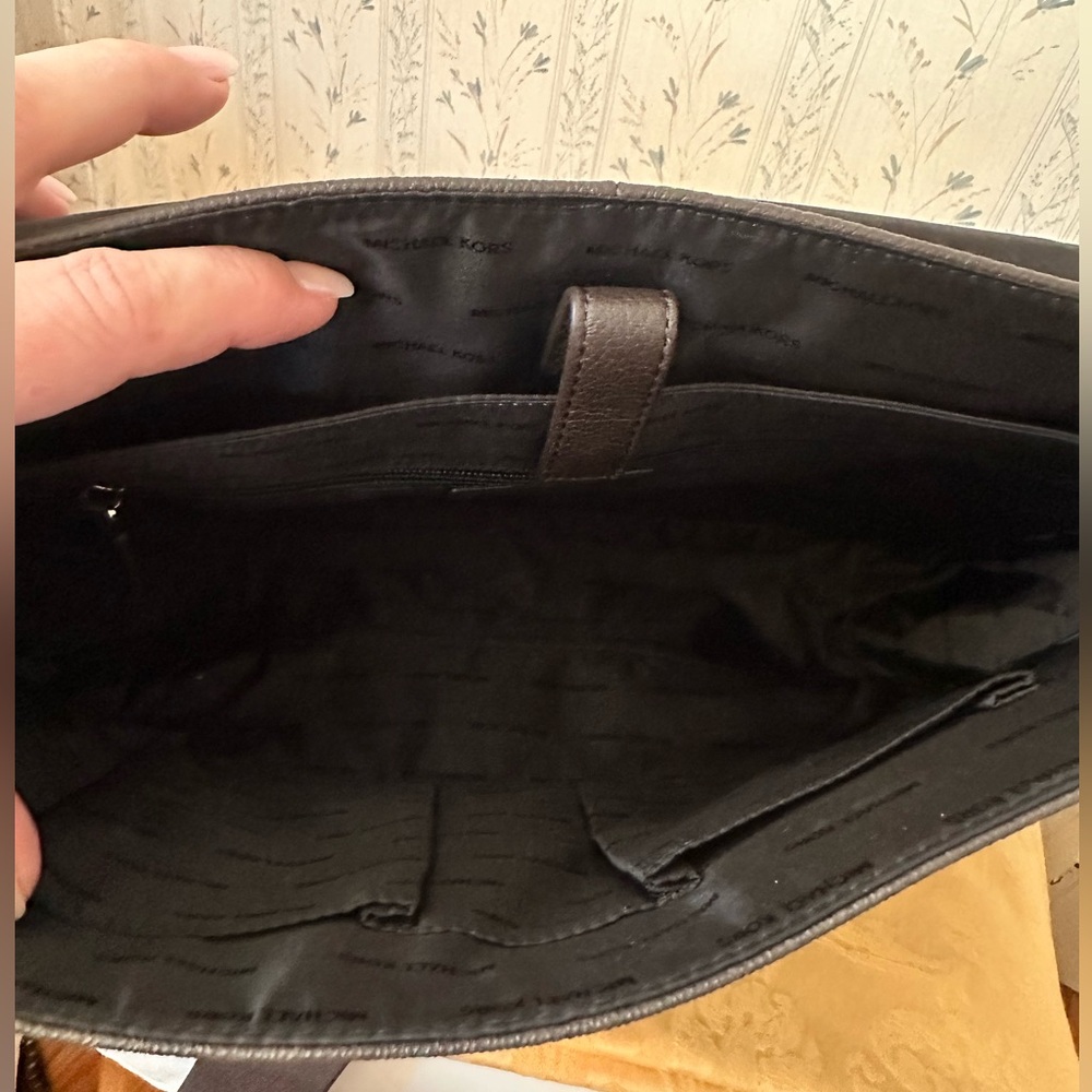 Michael Kors Brown Leather Laptop Bag - Picture 14 of 16